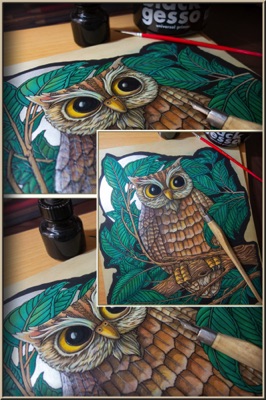 Owl Puzzle WIP - 07